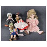 3 Madame Alexander  Miniture  Shoecase Dolls