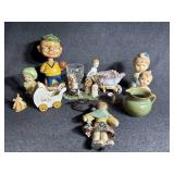 Bowling Bobble Head, Dog Figurines, Wheelbarrow