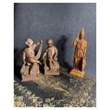 Ceramic Boys One Holding Blanket , The Other a