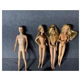 Barbies (3), Ken, Barbie Head