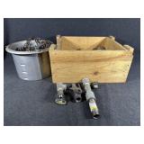 Wooden Create with Chains, Steel Pipe Nibble