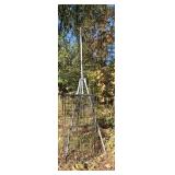 Black Animal Cage Panels, Metal Tripod Tower