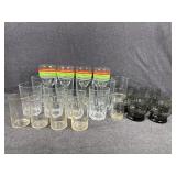 Assorted drinking Glasses