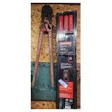 Craftsman Curved Prybar Set, Bolt Cutters