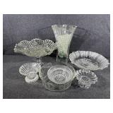 Glass Vase, Mikasa Winter Dreams Frosted