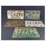 Michigan Vintage License Plates (9)
