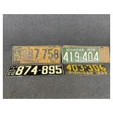 Michigan Vintage License Plates (6)