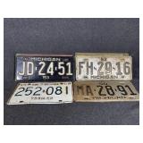 Michigan Vintage License Plates (9)
