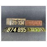 Michigan Vintage License Plates (5)