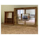 Wooden Shadow Box Mirror