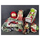 Grinch Doll, Precious Moments Doll, Sleigh, B