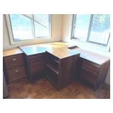 Desk, File Cabinet