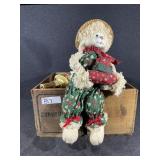 Wooden Box, Kitchen Towels, Soap Dispenser,
