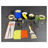 Various Tape, Paint Sponges
