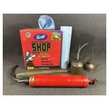 Shop Rags, Grease Gun