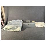 Sheets, Pillow Cases and Metal Lock Box