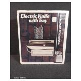 Electric Knife with Tray, Disposible Pans, Trays