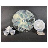 Sydenstricker Fused Art Glass Bowl, Kockums