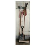 Push Broom, Loppers, Small Shovel