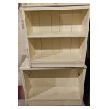 4 Small Wooden White Shelves