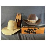 Accordion Wall Shelf, Felt Cowboy Hat