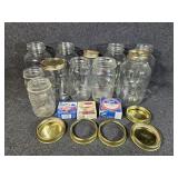 Glass Jars:Atlas, Ball. Jars Lids