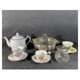 Pyrex Glass Casserole Dish , Chinese Blue