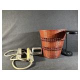 Wicker Trash Can, Sharp Alarm clock