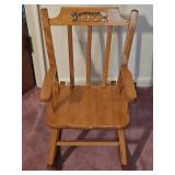 Kids Wooden Rocking Chair