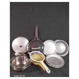 Calphalon 10 In Frying Pan With Lid, Pie Pans