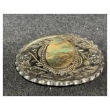 Belt Buckle w/ Marble Like Stone