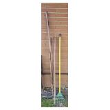 Push Broom, Metal Rake, Small Rake