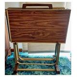 4 TV Trays with Stand