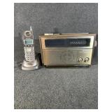 Sony Digital Clock Radio, Panasonic Phone