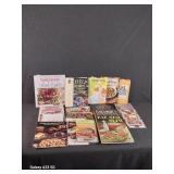 Cookbooks & 2 Wooden Trivets