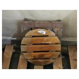 Wooden Rolling Planter Stands