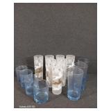 14 Glass Glasses Assorted Sizes