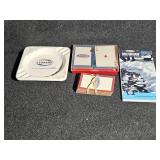 Leonard Ash Tray, Playing Cards, Map