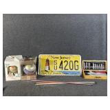 License Plates (2) Crochet Sticks, Christmas