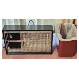 Instant Electric Heater, Small Metal Trash Can