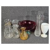 Assorted Glass Vases