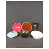 Casserole Dish with Lid, Brown Plate, Pie Pan