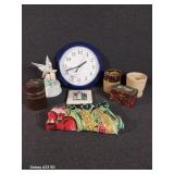 Hummingbird Music Figurine, Clock, Scarf