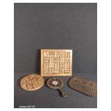 4- Hot Pads Assorted Sizes