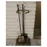 Gold Toned Fireplace Tools