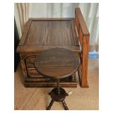 Wooden End Table, Wooden Round Stand, Wooden