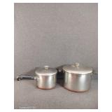 2 Revere Pans with Lids