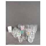Drinking Glasses- Glass & Plastic Mix