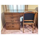 Ethan Allen Wooden Desk with Chair