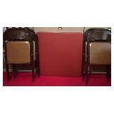 Folding Card Table, Chairs(4)